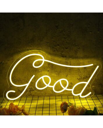 Good Yellow Neon Sign