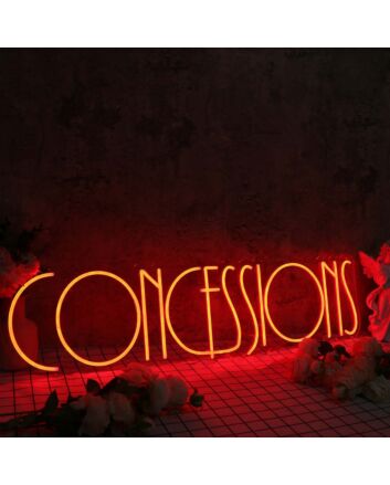 Concessions Red Neon Sign