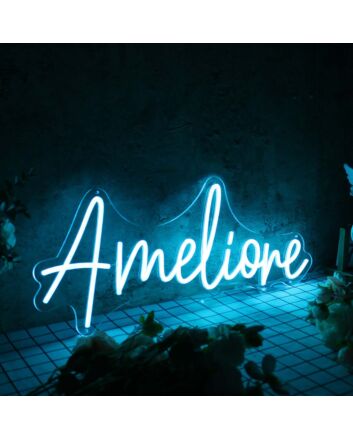 Amelione Blue Neon Sign