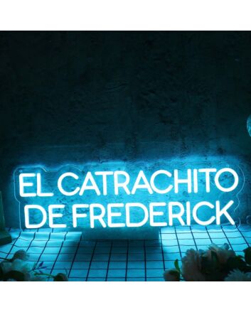El Catrachito De Frederick Blue Neon Sign