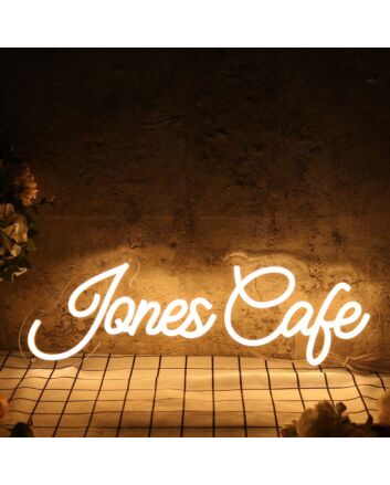 Jones Cafe Yellow Neon Sign