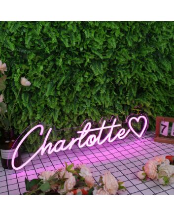Charlotte Purple Neon Sign