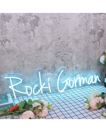 Rocki Gorman Blue Neon Sign