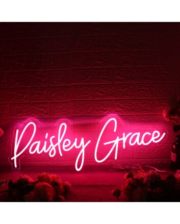 Paisley Grace Red Neon Sign