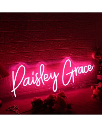 Paisley Grace Red Neon Sign