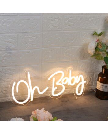 Oh Baby Yellow Custom Neon Sign