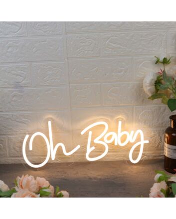 Oh Baby Yellow Custom Neon Sign