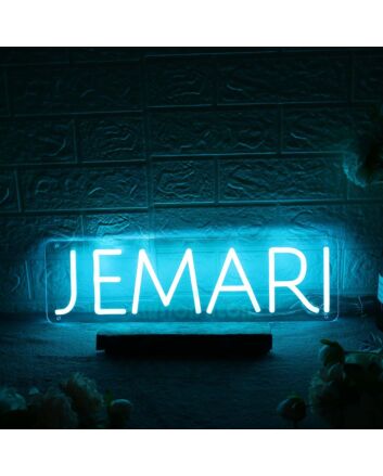 Jemari Blue Neon Sign
