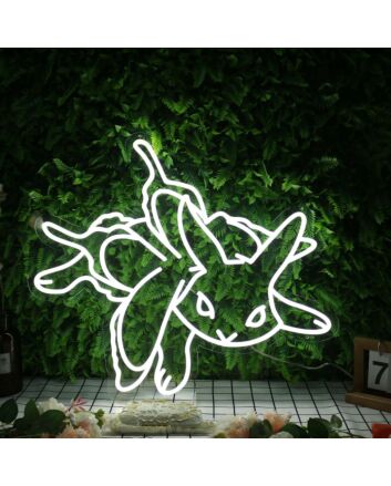 Eevee White Neon Sign