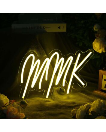 MMK Yellow Neon Sign