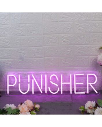 Punisher Dark Purple Neon Sign