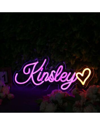 Kinsley Pink Neon Sign