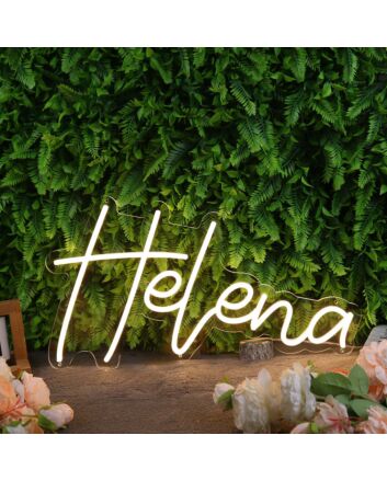 Helena Yellow Neon Sign