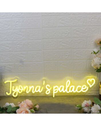 Jyonna's Palace Yellow Neon Sign