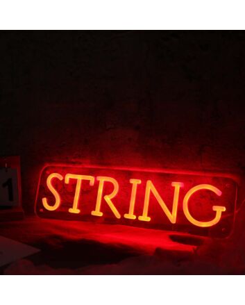 String Red Neon Sign