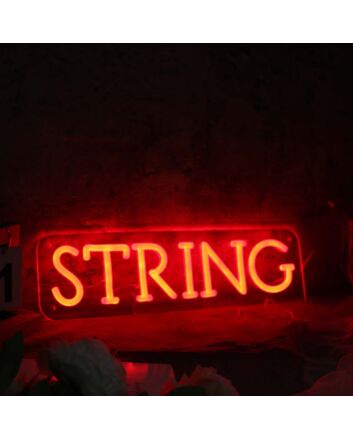 String Red Neon Sign