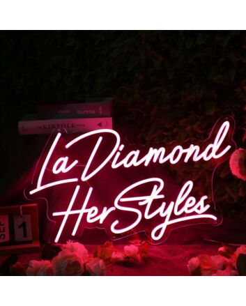 La Diamond Her Styles Red Neon Sign