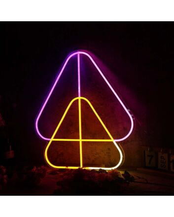 Overlapping Triangles Custom Neon Sign