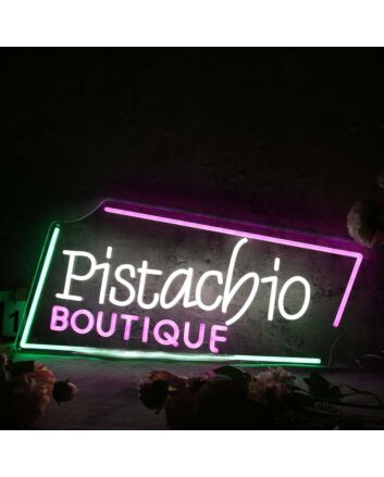 Pistachio Boutique Custom Neon Sign