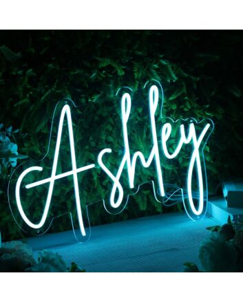 Ashley Blue LED Neon Sign