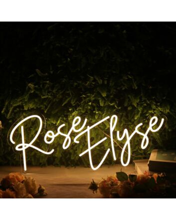 Rose Elyse Yellow Neon Sign