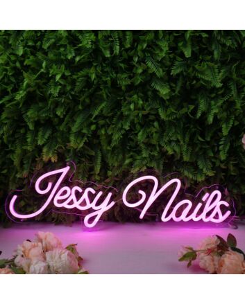 Jessy Nails Pink Neon Sign