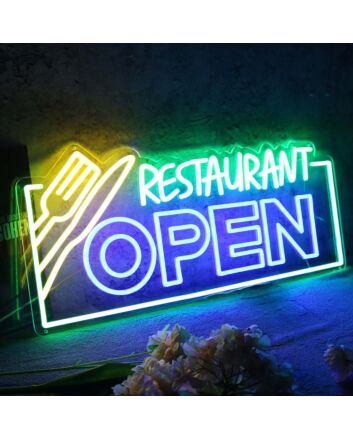 Restaurant Open Custom Neon Sign