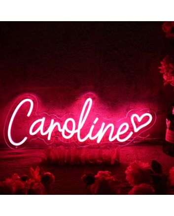 Caroline Red Neon Sign