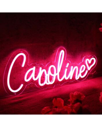 Caroline Red Neon Sign