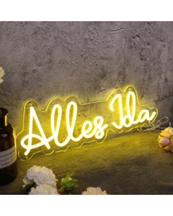 Alles Jda Yellow Neon Sign