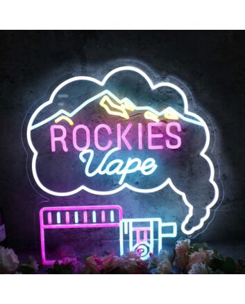 Rockies Vape Custom Neon Sign