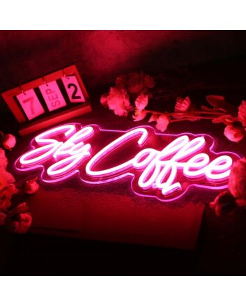 Sky Coffee Red Neon Sign