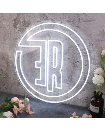 Aesthetic ER White Neon Sign