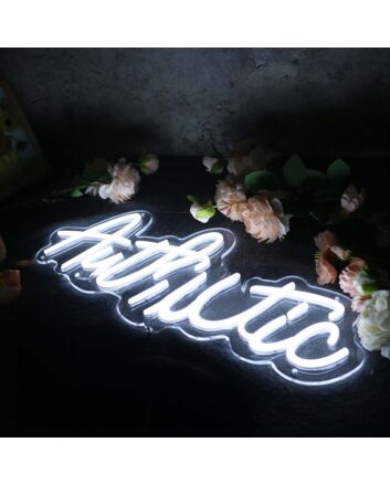 Authentic White Neon Sign