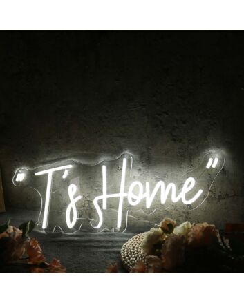 Ts Home White Neon Sign