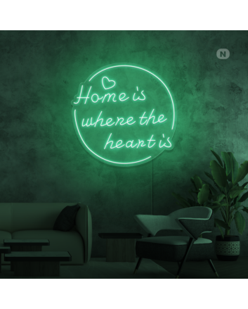 Home is where the heart is Neon Signs
