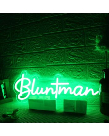 Bluntman Green Neon Sign