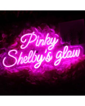 Pinky Shelbys Glow Pink Neon Sign