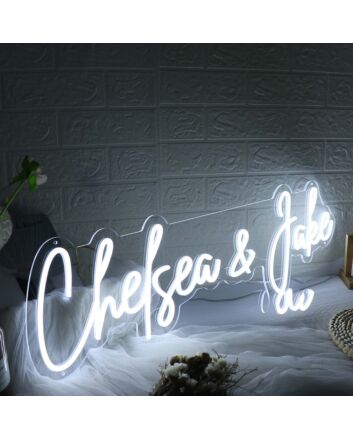 Chelsea And Jake White Neon Sign