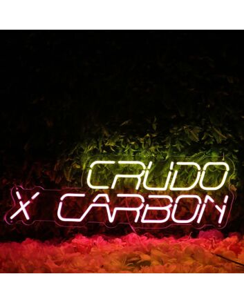 Crudo Carbon Custom Neon Sign