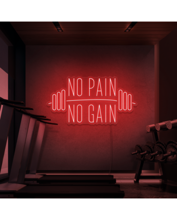 No Pain No Gain Neon Sign From 30inch