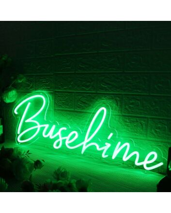 Busalime Green Neon Sign