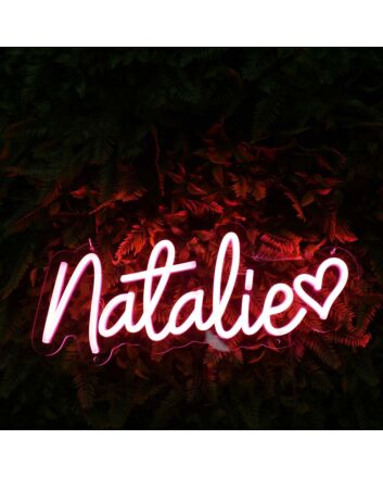 Natalie Red Neon Sign