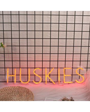 Huskies Red Neon Sign