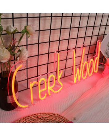 Creek Wood Red Neon Sign
