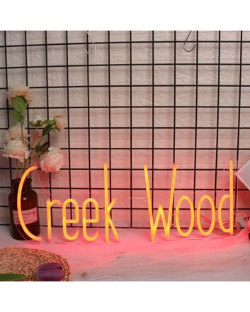 Creek Wood Red Neon Sign