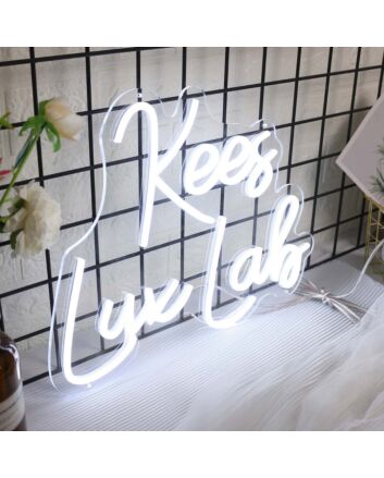 Kees Lux Lab White Neon Sign