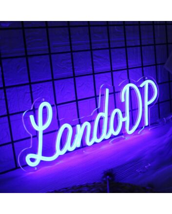 LandoDP Blue Neon Sign