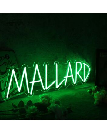 Mallarf Green Neon Sign