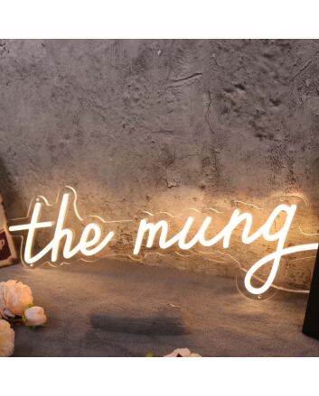 The Mung Yellow Neon Sign